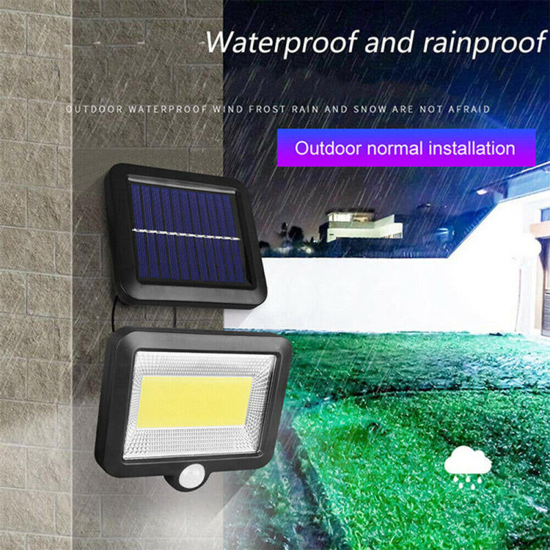100 LED Outdoor Solar Power Motion Sensor Garden Floodlight PIR Security Light