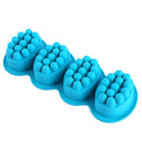 Massage Bar Oval Silicone Molds 4 Cavities Soap Jelly Mold For DIY Soap Making