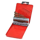 13PCS M35 Cobalt HSS Fully Ground Straight Shank Twist Drill Bit Set Kit Tool er