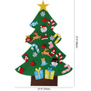 DIY Felt Christmas Tree & Ornaments New Year Gifts Kids Toys Wall Hanging zxc