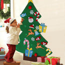 DIY Felt Christmas Tree & Ornaments New Year Gifts Kids Toys Wall Hanging zxc