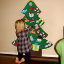 DIY Felt Christmas Tree & Ornaments New Year Gifts Kids Toys Wall Hanging zxc