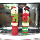3X Christmas Refrigerator Door Handle Covers Kitchen Appliances Gloves xcv