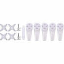 42Pcs Non-Trace White Hard Wall Picture Photo Mirror Frame Clock Hook Hanger Set