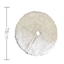 Latest Christmas Tree Skirt Soft Faux Fur Round Base Xmas Home Party Decoration