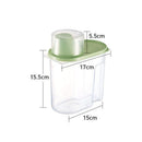 4PCS Large Capacity Airtight Dry Food Container Durable Cereal Storage Box 1.9L