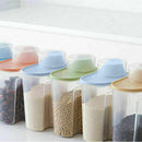 4x Large Capacity Airtight Dry Food Container Durable Cereal Storage Box 1.9L zx