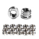 10Pcs 3/8" to 1/4" Convert Screw Thread Adapter Tripod Mounting Monopod Camera d