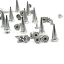 20 Cone Spikes Screwback Studs 25mm Leather Craft DIY Goth Punk Rock Sp EGS
