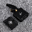 Pro Quick Release Clamp Slide Plate Adapter System for Camera Tripod Bal NQM