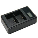 Black LCD Dual Battery Charger Fits For Canon EOS 60D 70D 80D 6D 7D Chargi RFB