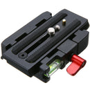 Black Quick Release Clamp Adapter P200 QR Plate For Manfrotto 577 500 701 XYN
