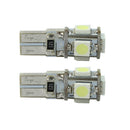 2 pcs CANBUS ERROR FREE W5W T10 904 5050 SMD 5 LED LIGHT BULBS LAMP WHI ARE ALI