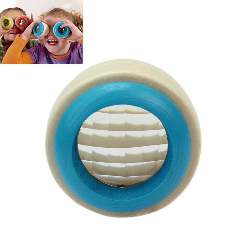 New Baby Children Magic Eye Observation Polygon Prism Kaleidoscope Wood FHW