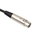3-Pin XLR Female to 1/4 6.35mm Mono Jack Male-Plug TRS Audio Cable Mic Adapter