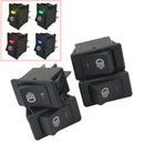 4Pcs 12V 35A Universal Car Fog Light LED Rocker Switch Dash Dashboard 4 P SAA