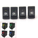 4Pcs 12V 35A Universal Car Fog Light LED Rocker Switch Dash Dashboard 4 P SAA