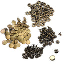 50 Pcs Bronze Metal Sewing Press Studs Buttons Snap Fasteners Diameter 12mm DTY