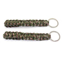 2pcs Survival Paracord Parachute Cord Outdoor Sports Emergency Keychain Ke OXC