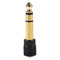 6.35mm Male Plug to 3.5mm Female Jack Stereo Audio Adapter Converter For Mic
