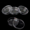 5pcs Clear Plastic Petri Dish Disposable Bacterial Culture Dish Plate 6 QZN