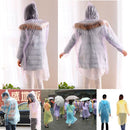 5pcs Emergency Disposable Rain Coat Raincoat Hood Poncho Camping Travel  LJE