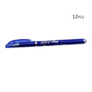 12pcs/lot Erasable Pen 0.5mm Gel Pen Office Supplies Student Removed Friction