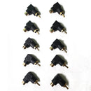 10pc RCA right angle connector plug adapters M/F male to female 90 degree ADS