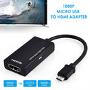 17cm USB to HDMI Cable Adapter Charge 1080 HDTV For Android Smartphone EVQ