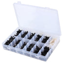 350pcs Car Body Plastic Push Pin Rivet Fasteners Trim Moulding Screwdriv UVS