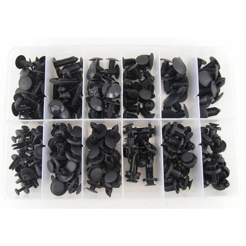 330Pcs Plastic Car Door Trim Clip Bumper Rivets Screws Panel Push Fasten IPR