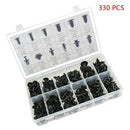 330Pcs Plastic Car Door Trim Clip Bumper Rivets Screws Panel Push Fasten IPR