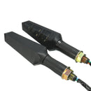 2 Pair Of Black ABS Plastic Car Motorcycle Turn Signal Indicator Lights AIK