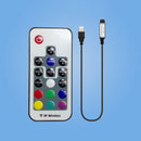 Black 5V 17 key RF Wireless Remote Control RGB LED Light Strip Switch Dimmer nb