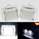 2X Black License Plate LED Lights Error Free For Mercedes Benz W221 W20 QJP