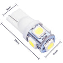 50x T10 5050 W5W 5 SMD 194 168 LED White Car Side Wedge Tail Light Lamp Bu SCB