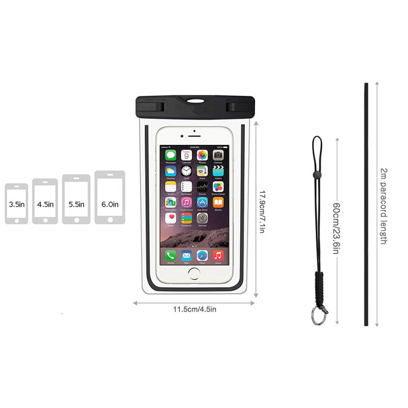 Touch-screen Mobile Phone Waterproof Cover Outdoor Bag Swimming Anti-water OOT