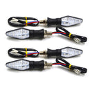 4x Motorcycle 12LED Turn Signal Indicator Blinker Lamp Light & Flasher DXN