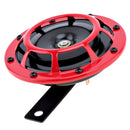 Pair Red 12V Loud Tone Snail Air Horns Set For Universal Car Boat Motor bv