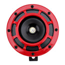 Pair Red 12V Loud Tone Snail Air Horns Set For Universal Car Boat Moto OYH