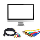 480P 720P 1080P Support HDMI Male to 5 RCA RGB Audio Video AV Component Cable