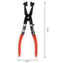 Red Lock Car Pipe Hose Clamp Pliers Fuel Coolant Clip Curved Throat Tube P RAO