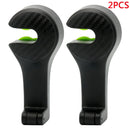 2*Car Seat Back Headrest Dual Hook Holder Plastic Hanger Fit For Bag Pur YNG