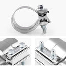 2.5 inches Universal Car  Stainless Exhaust Pipe Connector Sleeve Joiner  QCF