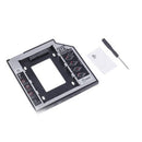 Aluminum SATA to SATA Hard Drive 9.5mm Universal Caddy For Laptop CD/D PSR