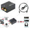 5V DC/1A Optical Coax Toslink Digital to Analog Converter RCA L/R Stereo FIK