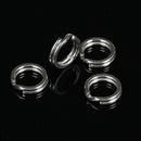 Stainless Steel 200pcs 5 Size Fishing lures Split Rings For Fish Snap Con SBO