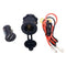 4.2A Dual USB Charger Socket with Voltmeter & Wire Waterproof for Car Motorcycle