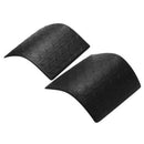 2007-2017 Jeep Wrangler 2 Black Caps Bullet-Proof Hood Diamond Plate Trim  BUZ