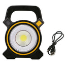 Compact Solar COB LED Work Spot Light USB Rechargeable Portable Lamp Hiking vb